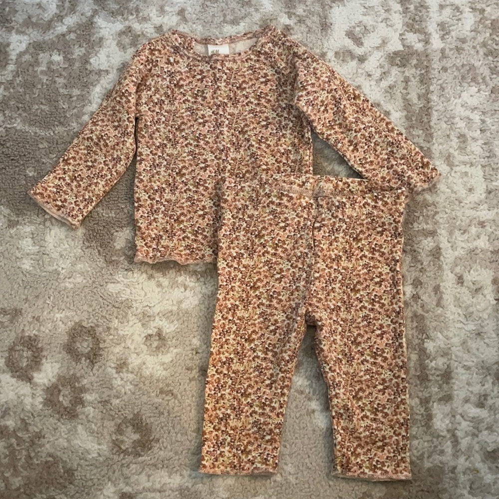 H&M baby floral set